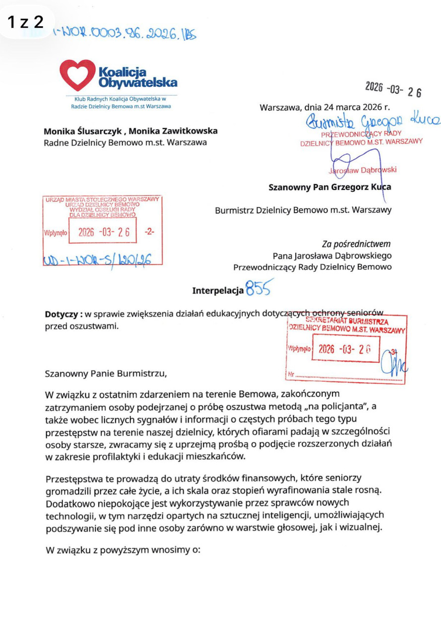 Dokument interpelacji